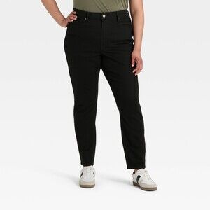 NWT 6 Short Everyday High Rise Black Skinny Jeans Universal Thread